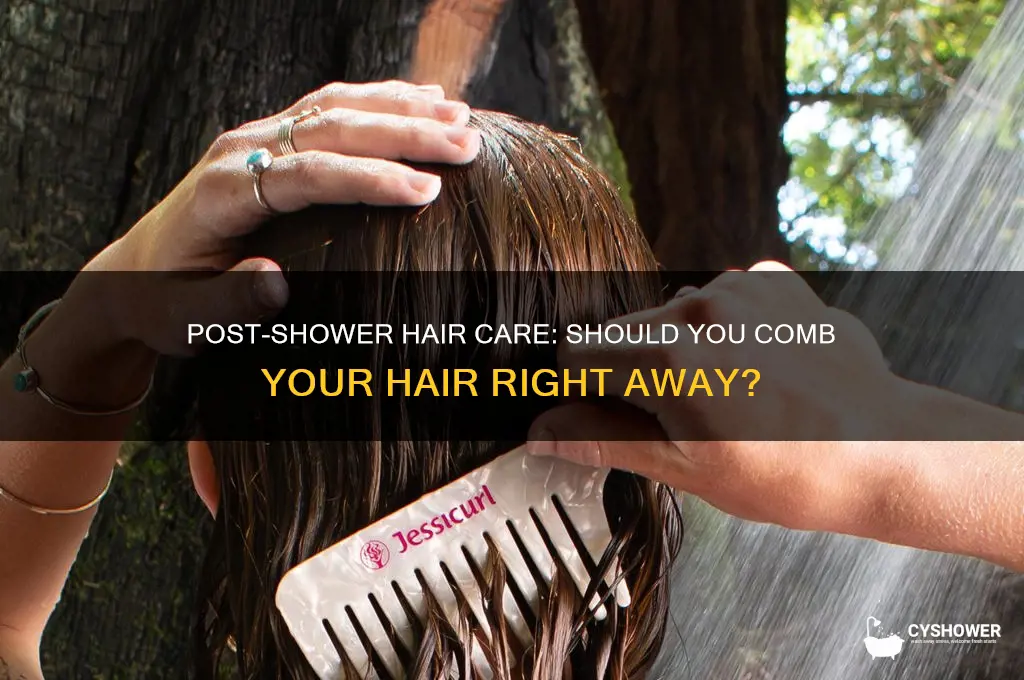do you comb your hair after shower