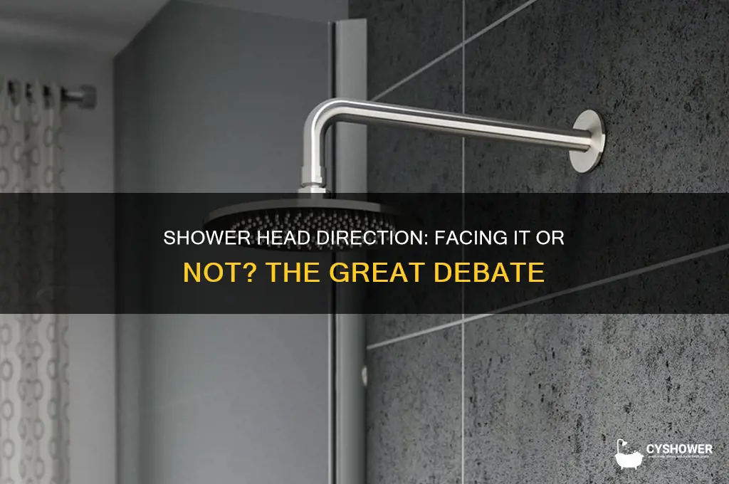 do you face the shower head