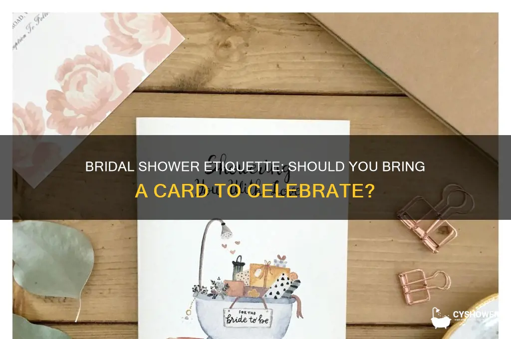 do you get a card for a bridal shower