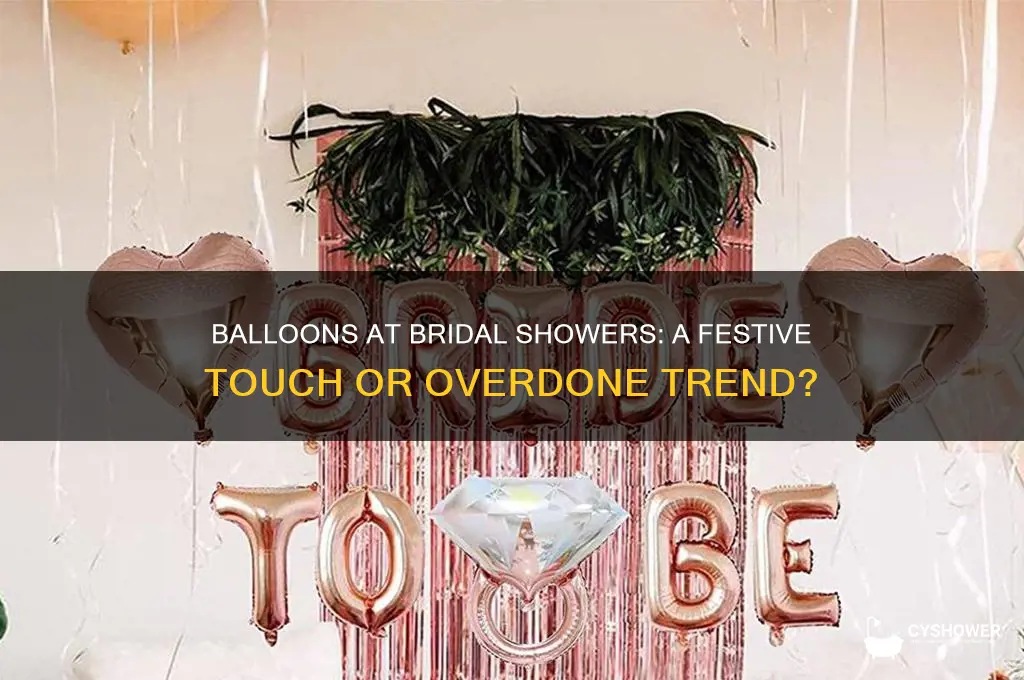do you get balloons for a bridal shower