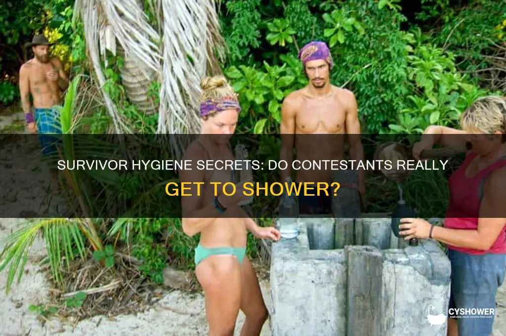 do you get to shower on survivor