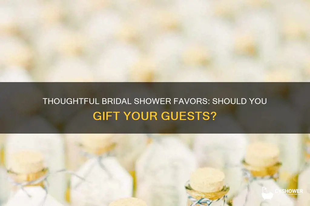 do you give gifts to attedants at bridal shower