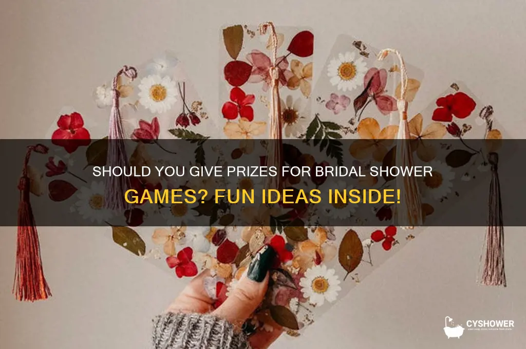 do you give prizes for bridal shower games