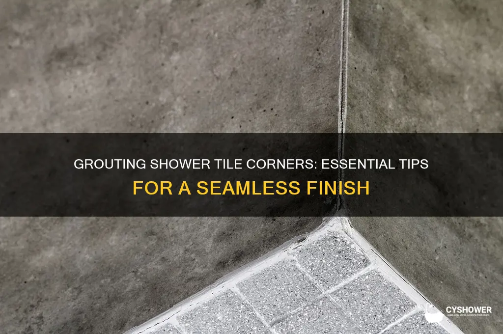 do you grout corners when placing tile in a shower