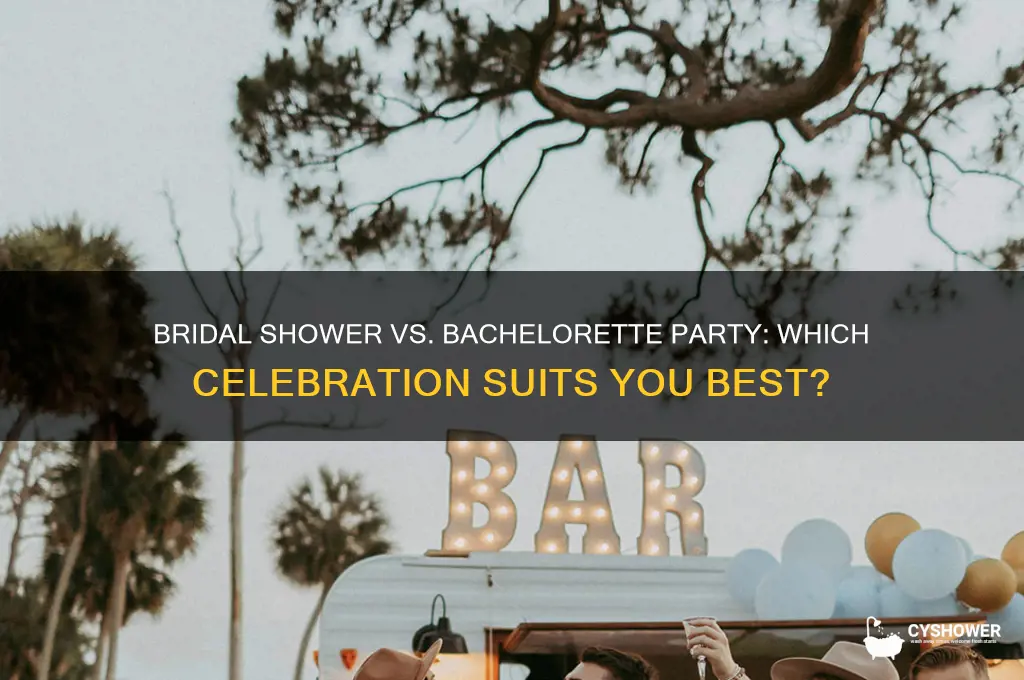 do you have a bachelorette party and a bridal shower
