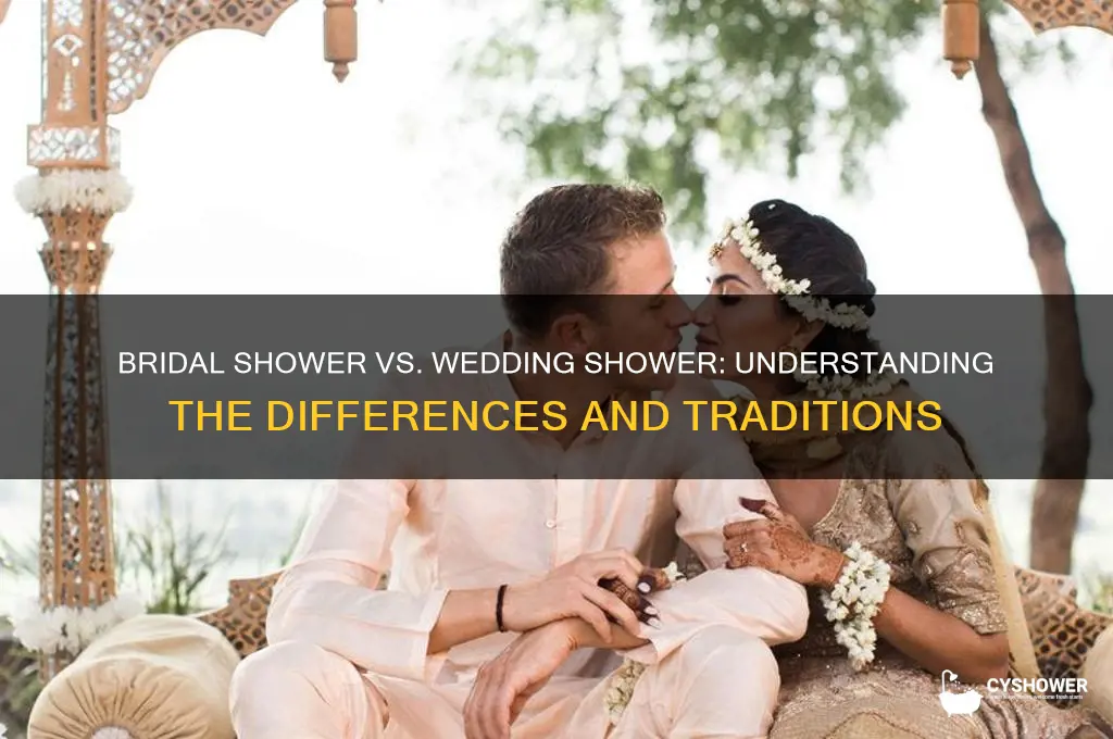 do you have a bridal shower and a wedding shower