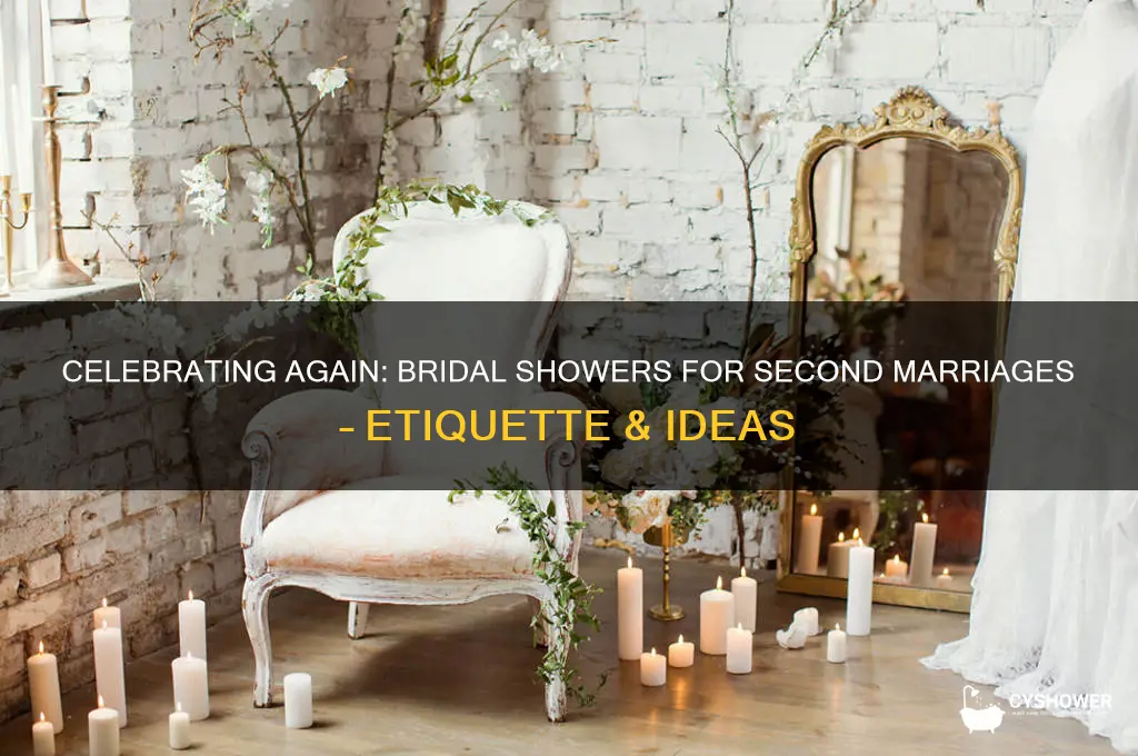 do you have a bridal shower for a second marriage