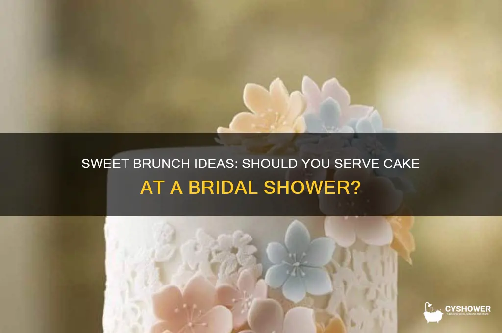do you have a cake at a brunch bridal shower