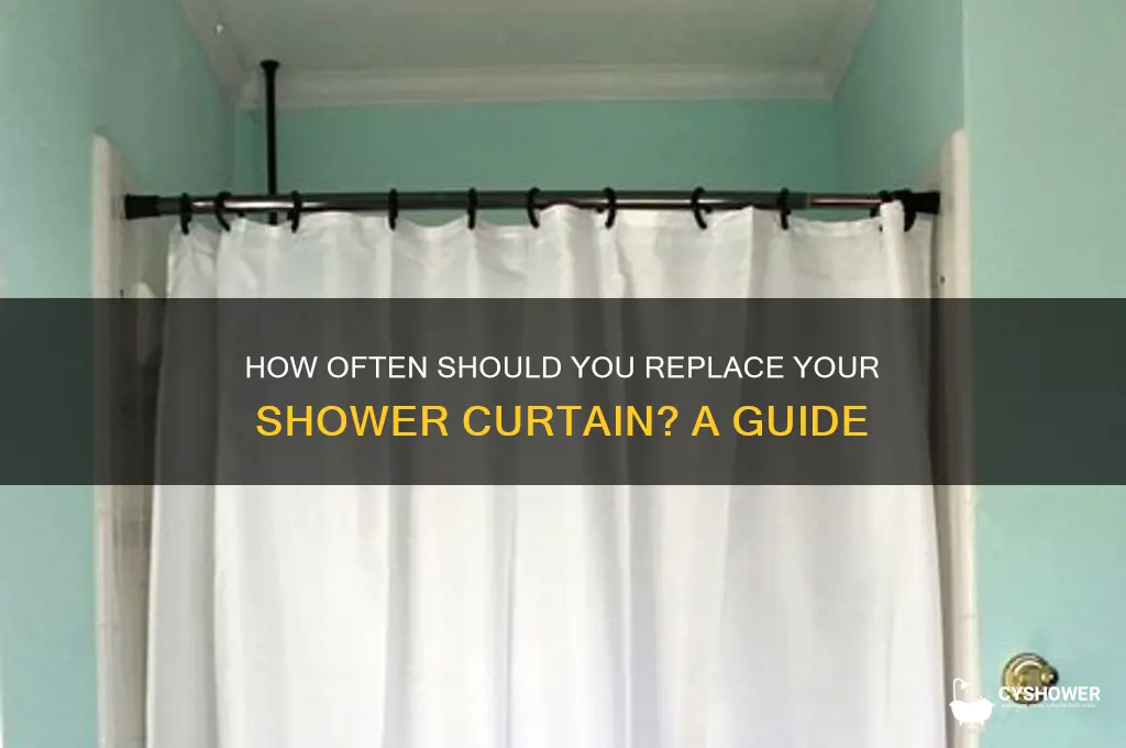do you have to change your shower curtain every month