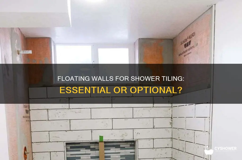 do you have to float walls to tile a shower