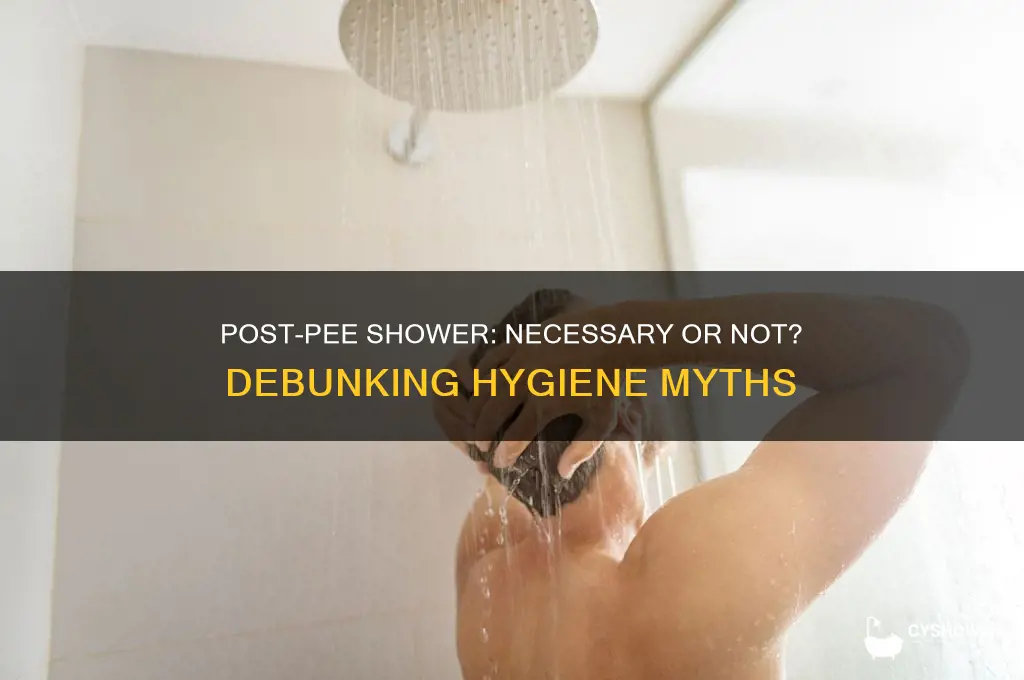 do you have to take a shower after pe