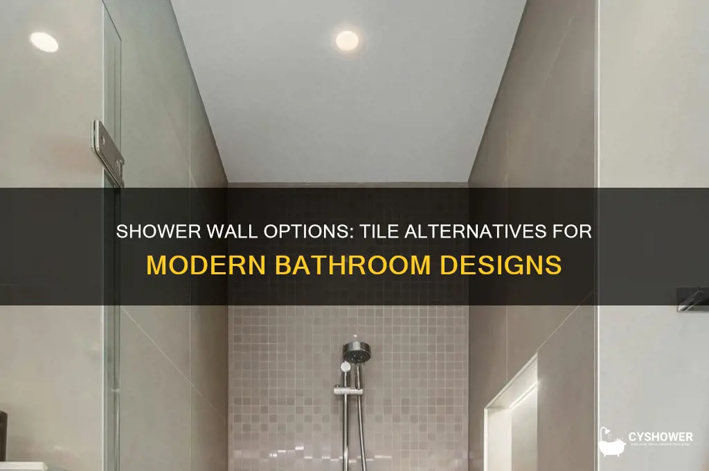 do you have to use tile for shower walls