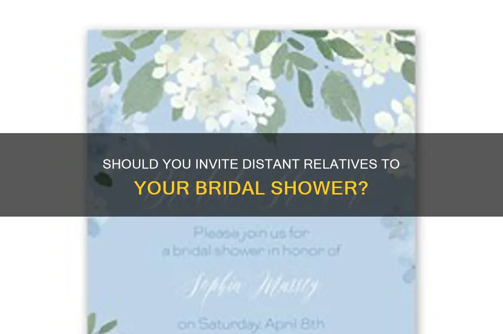 do you invite far away family to your bridal shower
