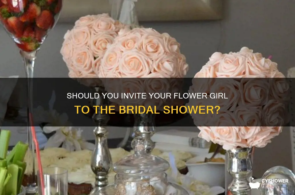 do you invite flower girl to bridal shower