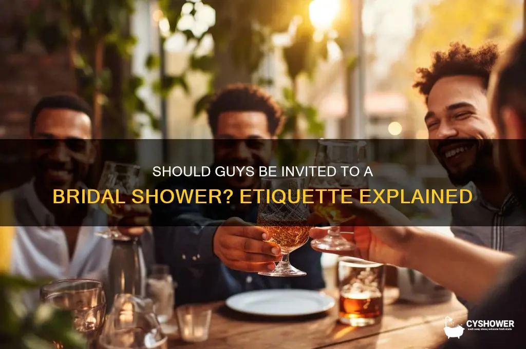 do you invite guys to a bridal shower