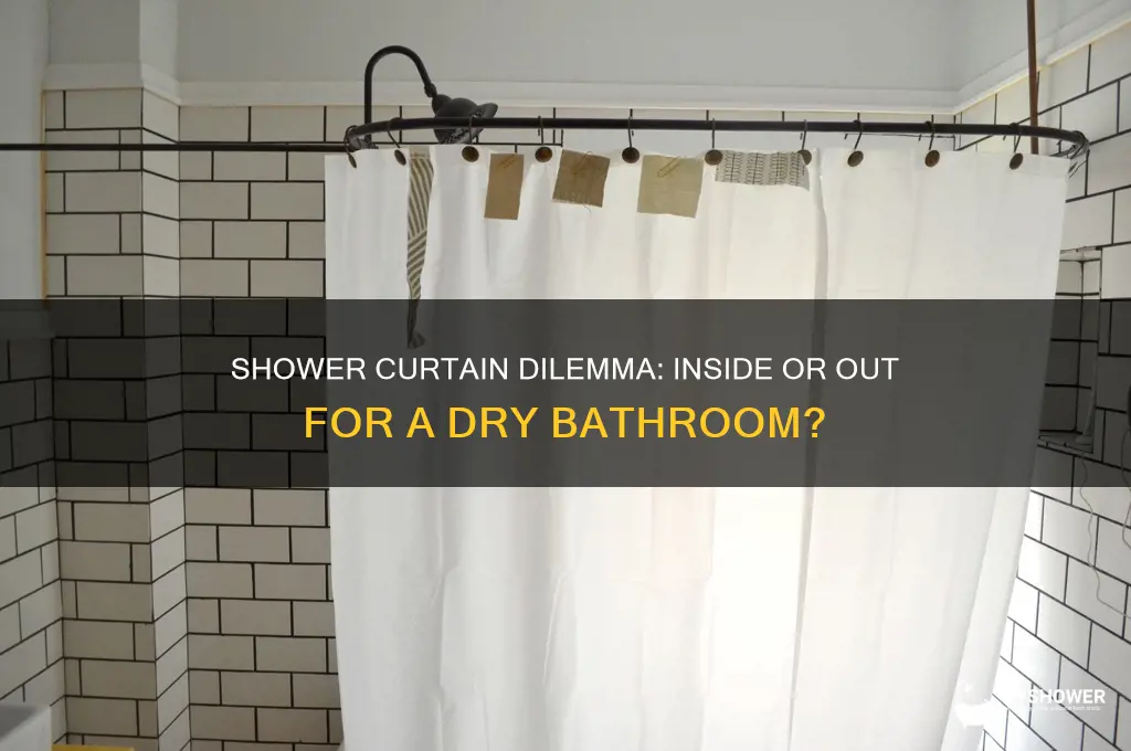 do you keep the shower curtain in or out