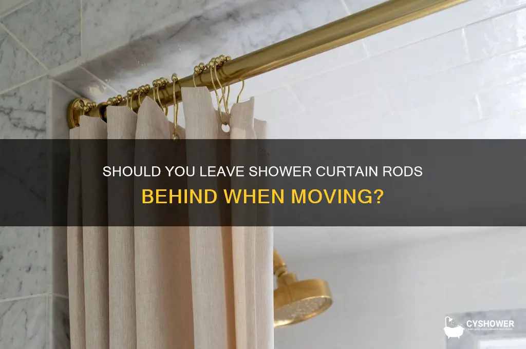 do you leave shower curtain rods when you move