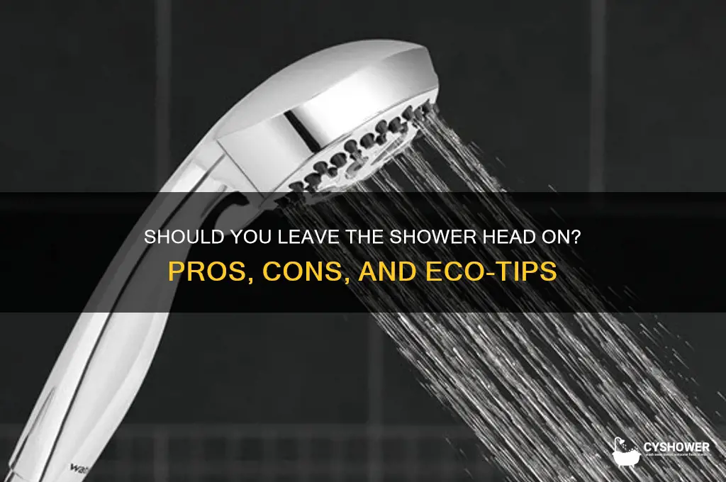 do you leave the shower head on