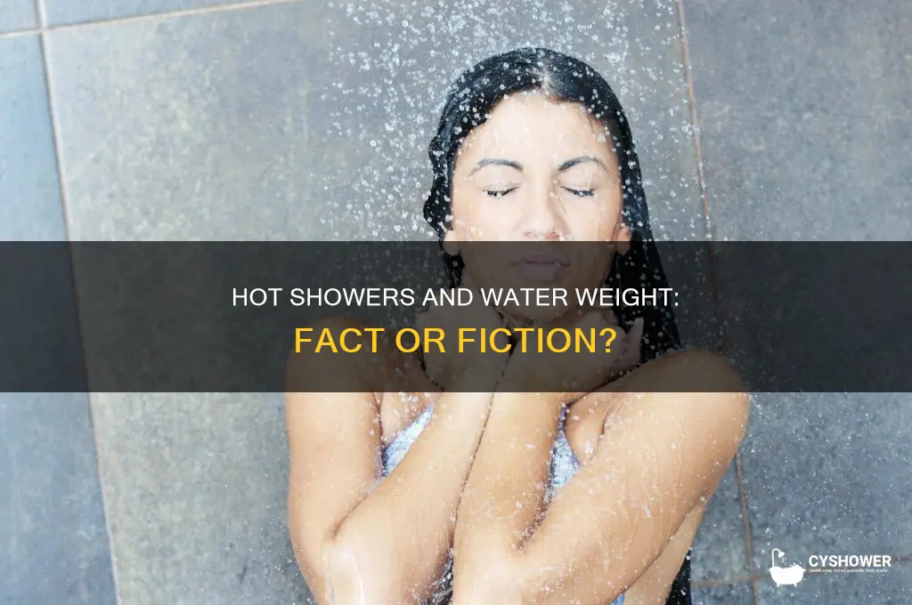 do you lose water weight in a hot shower