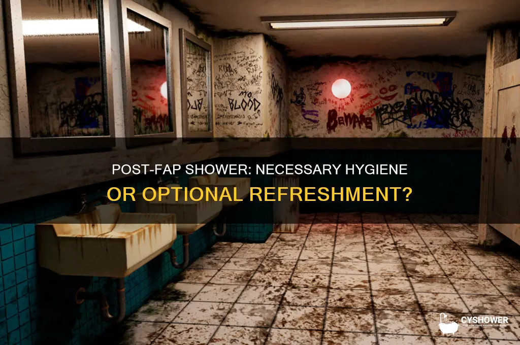 do you need to take a shower after fapping