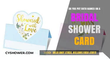 Bridal Shower Card Etiquette: Should You Include Both Names?