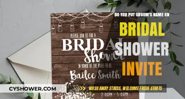 Should You Include the Groom's Name on Bridal Shower Invites?
