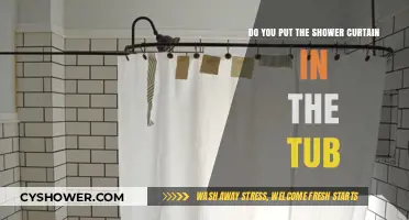 Shower Curtain Placement: Inside the Tub or Outside?