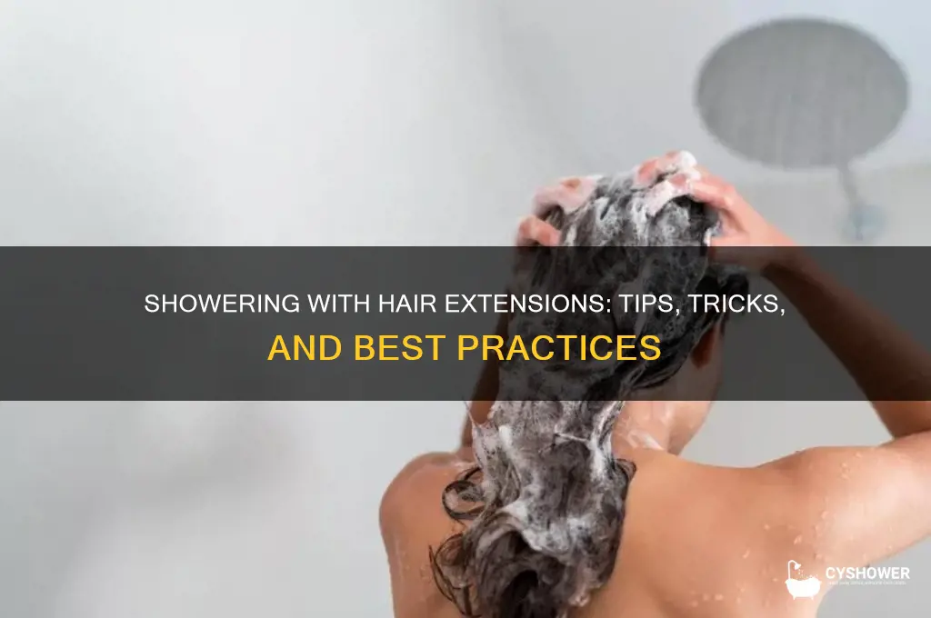 do you shower with hair extensions