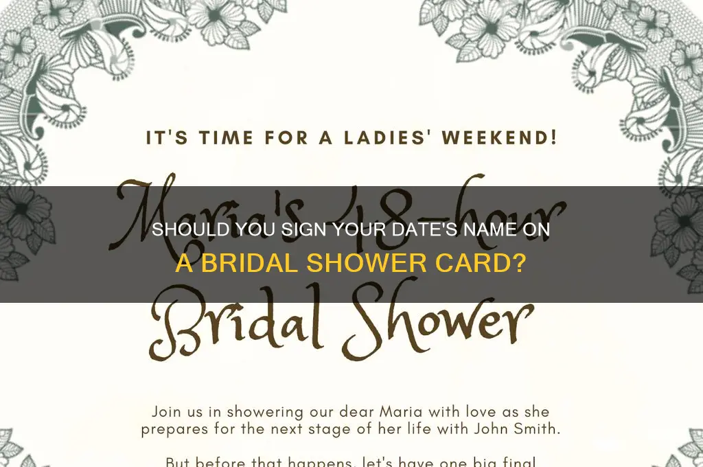 do you sign your date