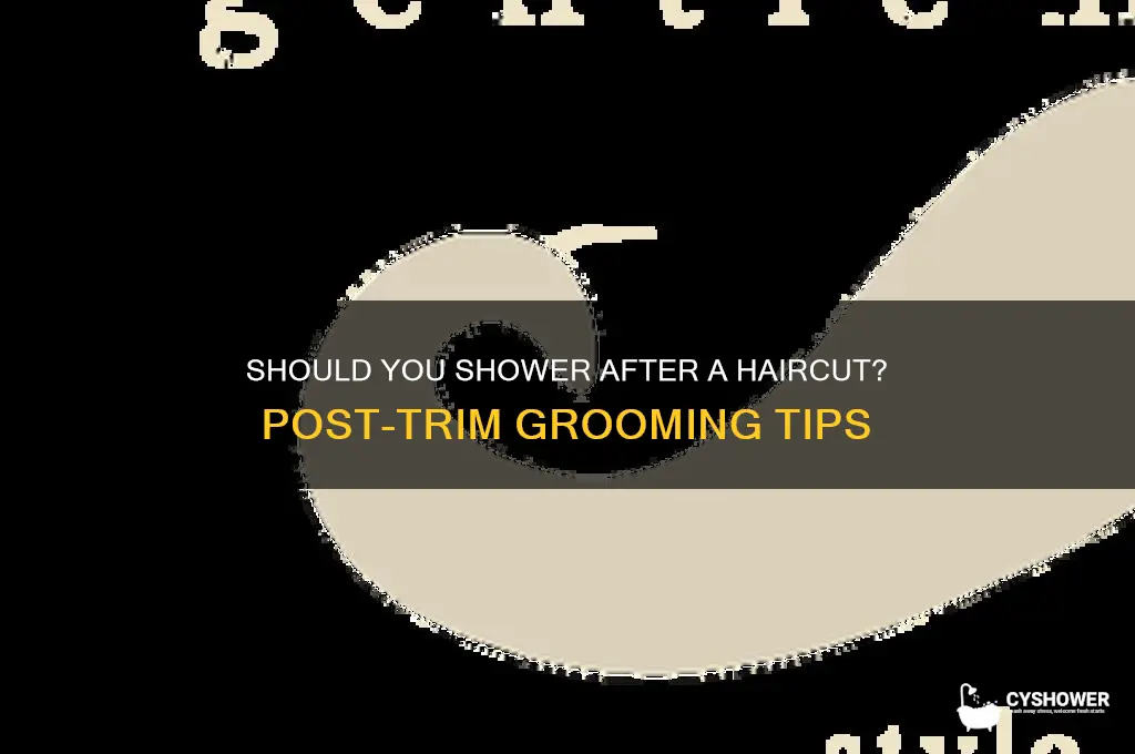do you take a shower after a haircut