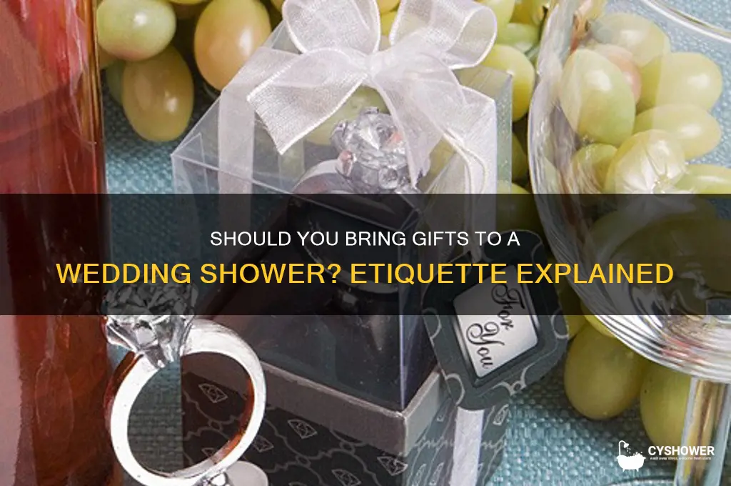 do you take gifts to a wedding shower