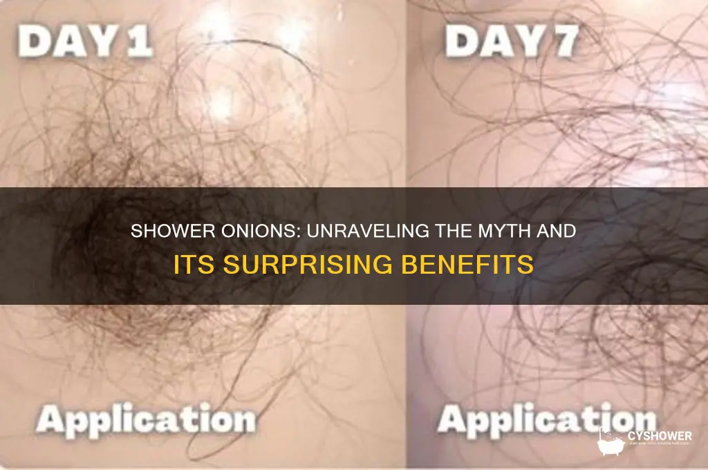 do you take shower onions