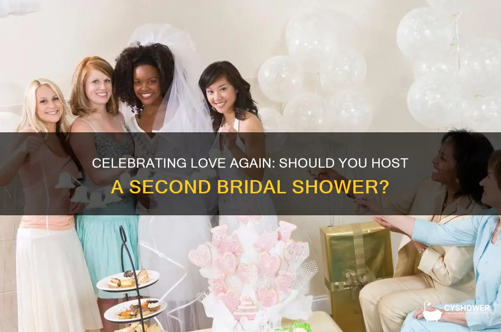 do you throw bridal shower second marriage