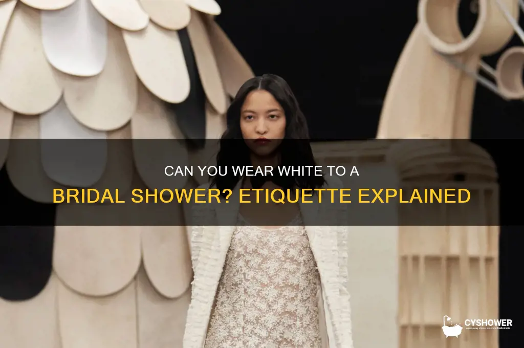 do you wear white to a bridal shower