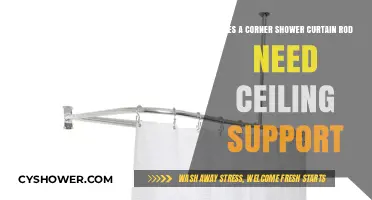 Ceiling Support for Corner Shower Curtain Rods: Necessary or Not?