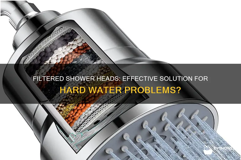 does a filtered shower head help with hard water