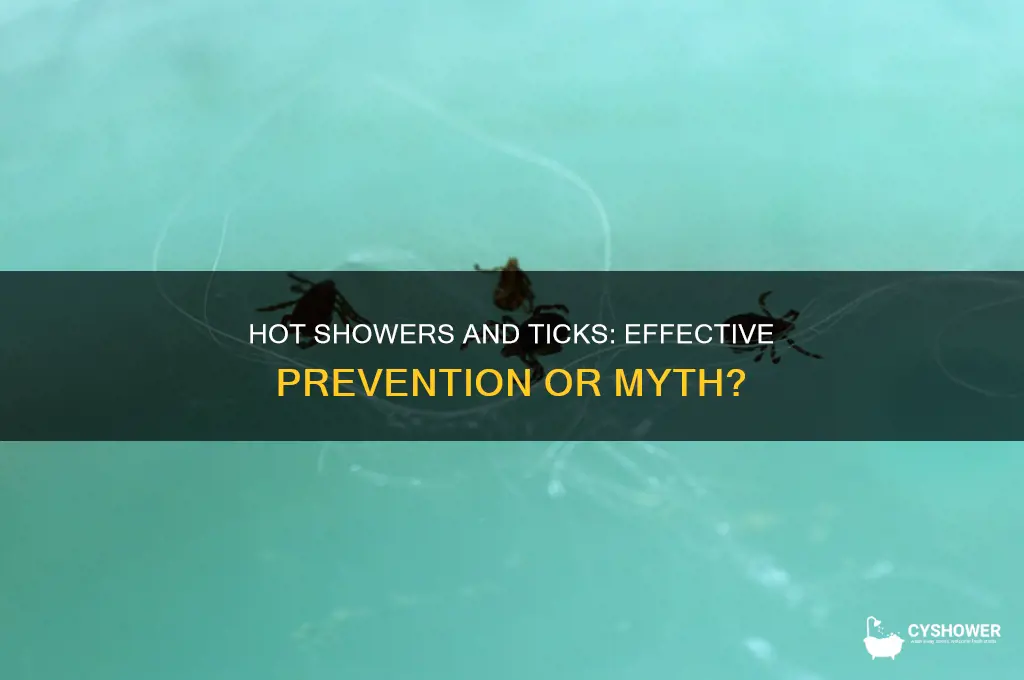 does a hot shower get rid of ticks