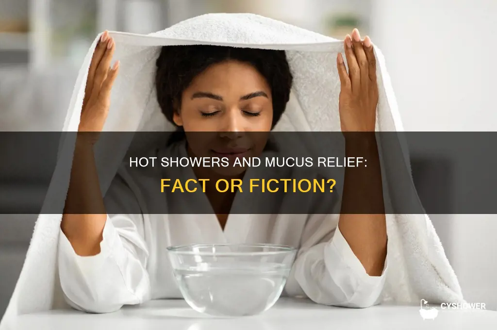 does a hot shower help get rid of mucus