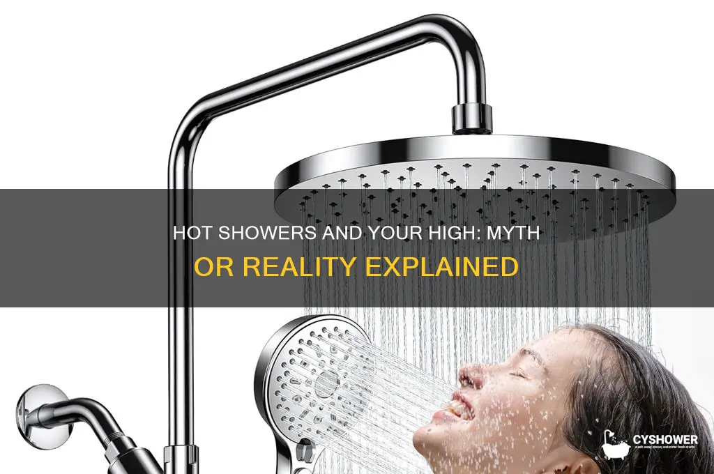 does a hot shower take away your high