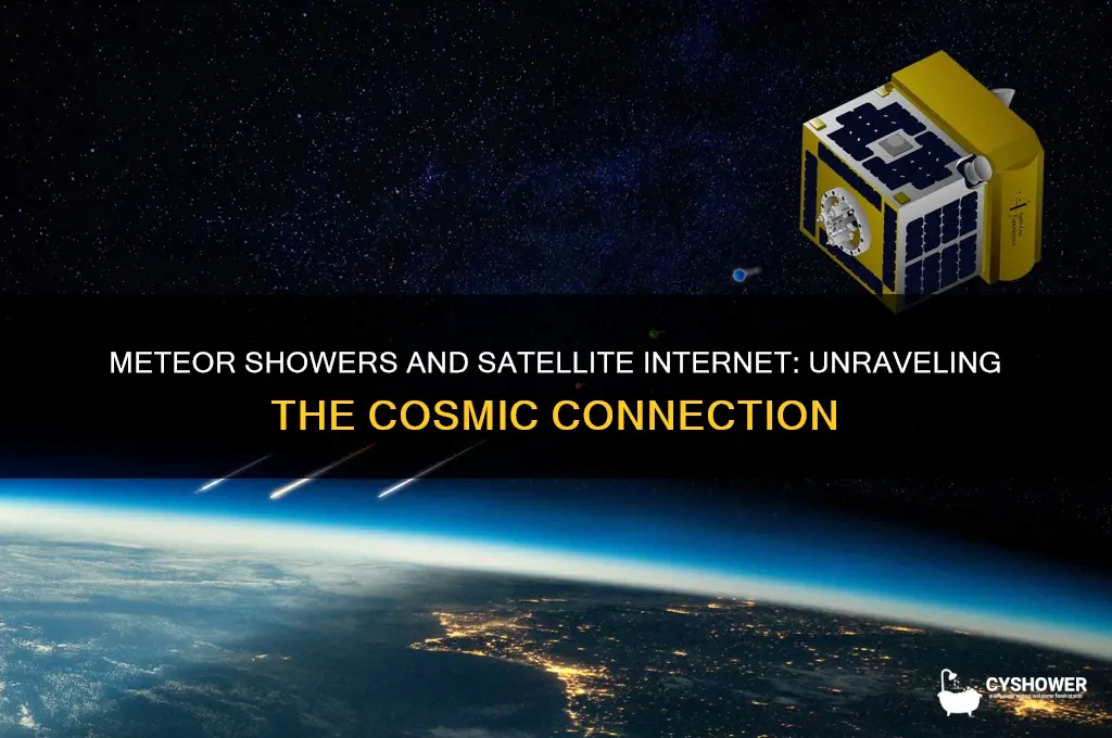 does a meteor shower affect satellite internet
