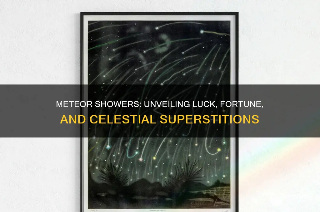does a meteor shower bring good luck and fortune