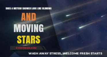 Do Meteor Showers Resemble Blinking, Moving Stars in the Night Sky?