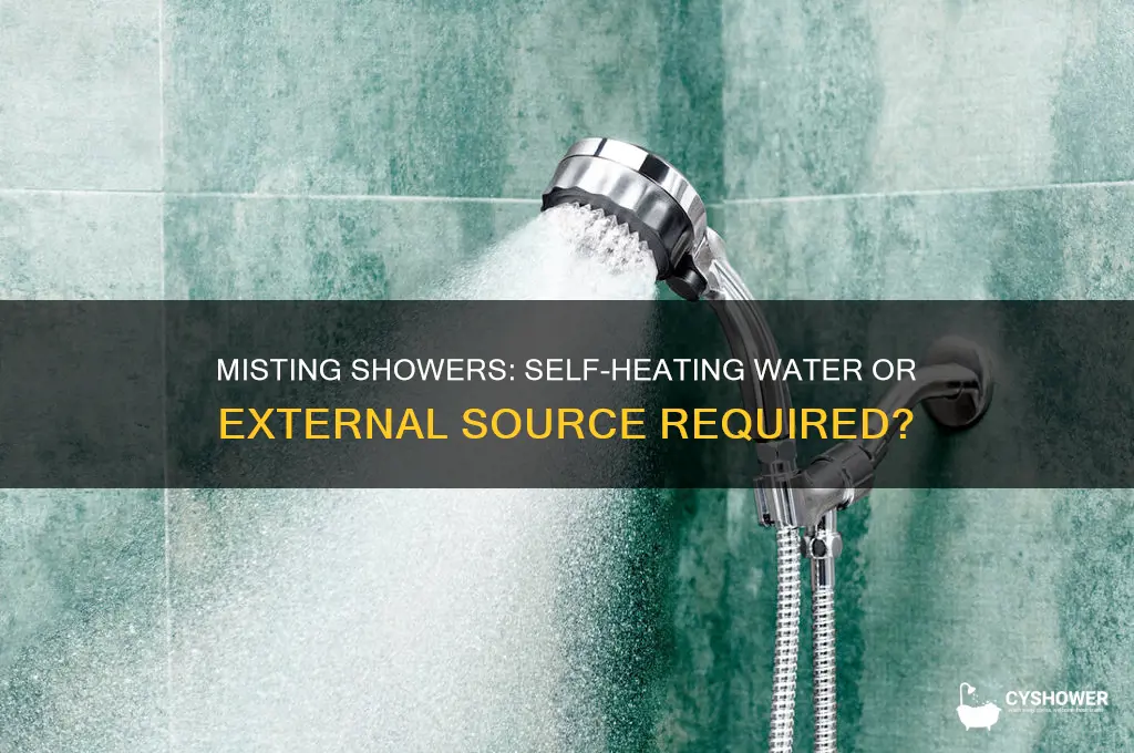does a misting shower heat the water itself