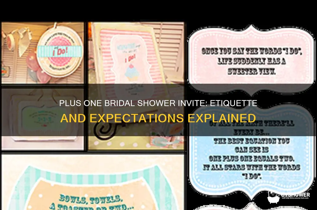 does a plus 1 get invited to the bridal shower