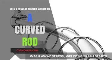 Curved Rod, Standard Curtain: Does a Regular Shower Curtain Fit?