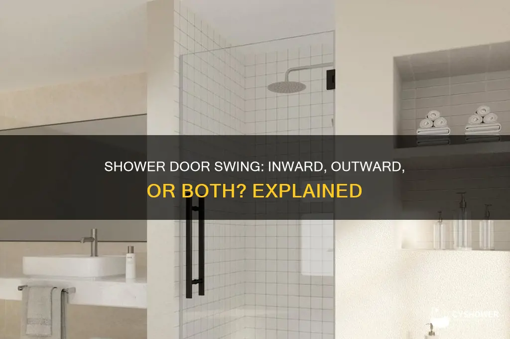 does a shower door open both in and out