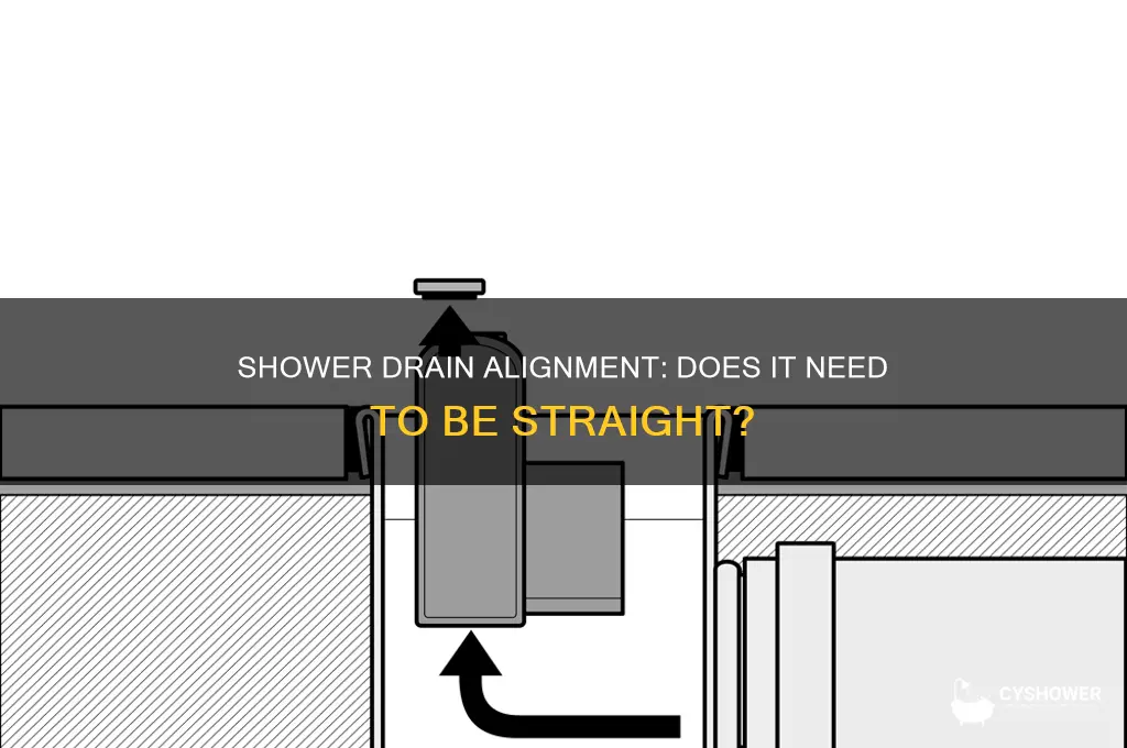 does a shower drain need to be straight