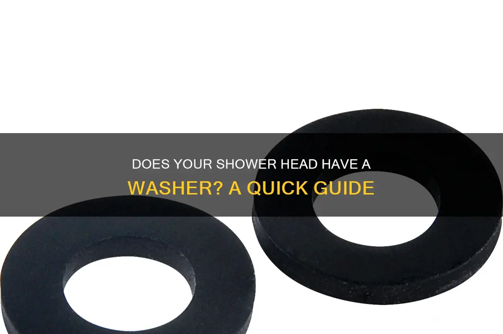 does a shower head have a washer