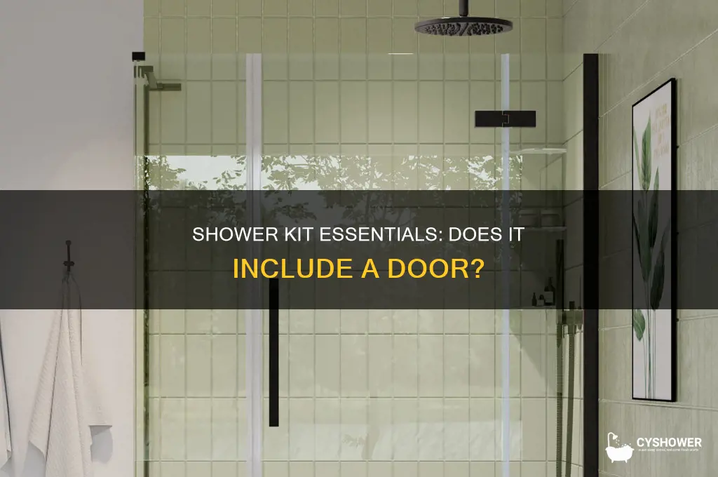 does a shower kit come with a door