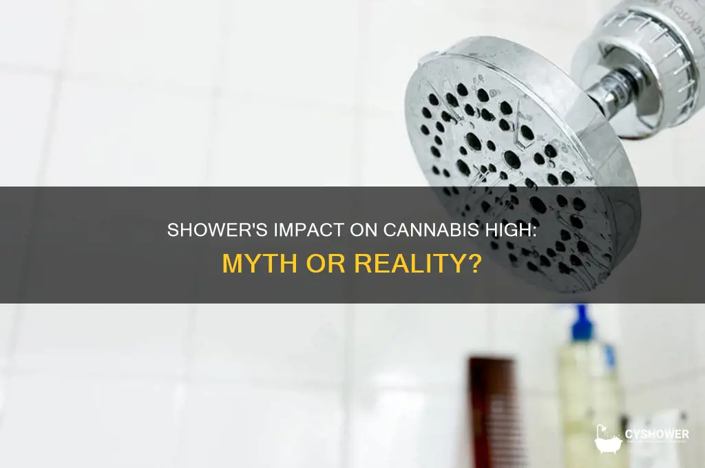 does a shower take away the high